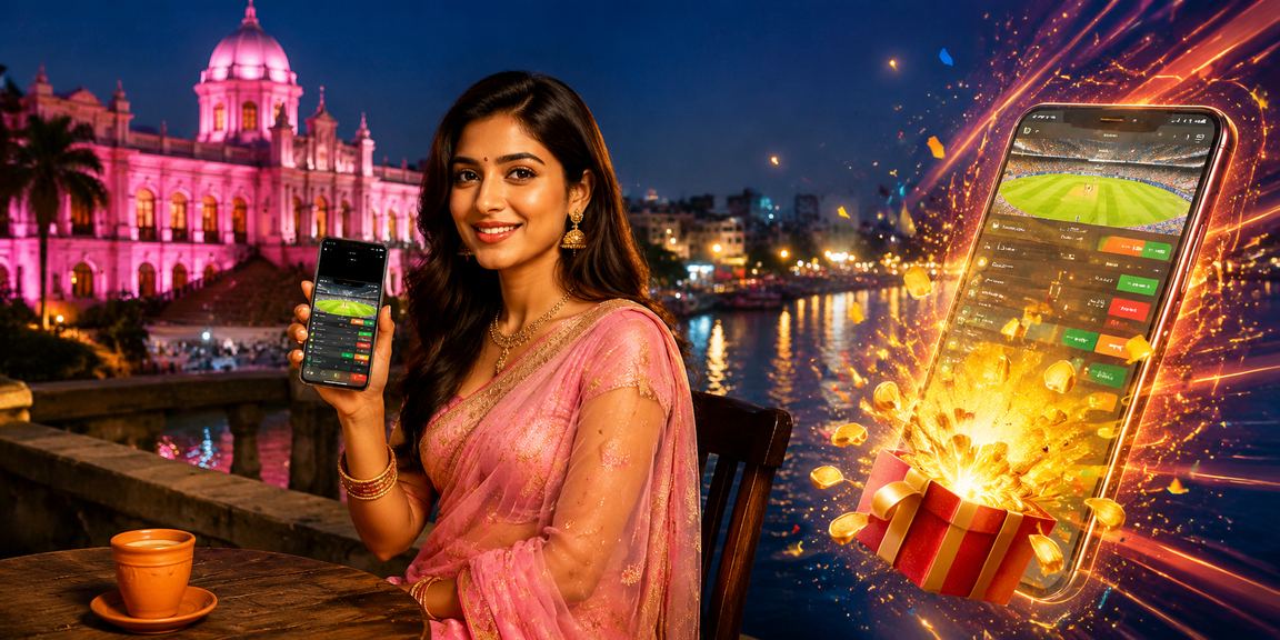 ঢাকায় স্পোর্টস বেটিং করছেন একজন খেলোয়াড় এবং পুরস্কার অর্জন করছেন